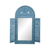 Hectarul - Oglinda de perete albastra 39x75 cm Louvre Esschert